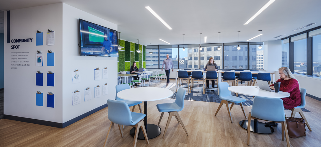 People working together at a table in the Fifth Third office in New York