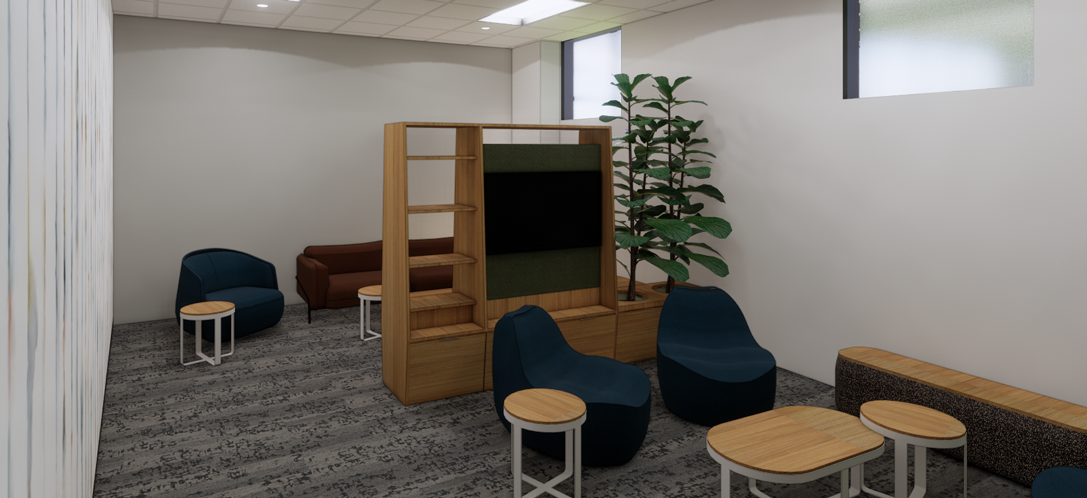 A rendering of the UK Martin-Gatton Agricultural Sciences Building which will feature two new wellness spaces, allowing students to relax and relieve stress.