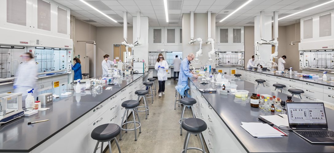 People working in Ohio University's Clippinger Labs