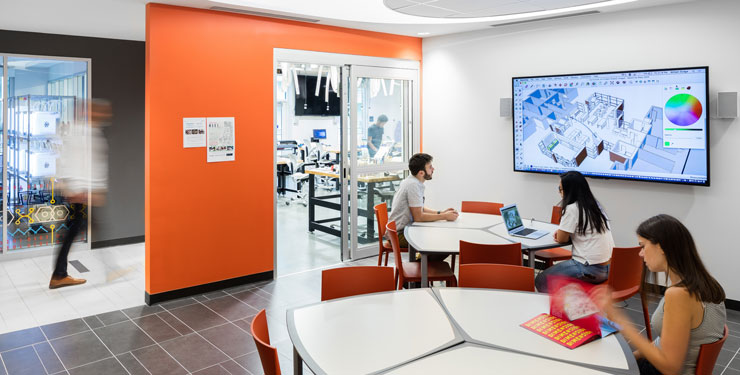 Spaces that facilitate collaboration and team interaction enhance the ability of a program to review and analyze data to ensure its accuracy and relevancy to the research objective.