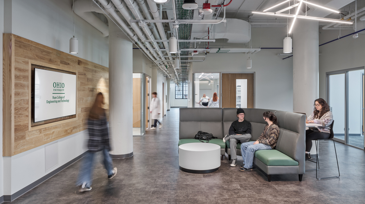 An open collaboration space at OU's Russ College of Engineering and Technology