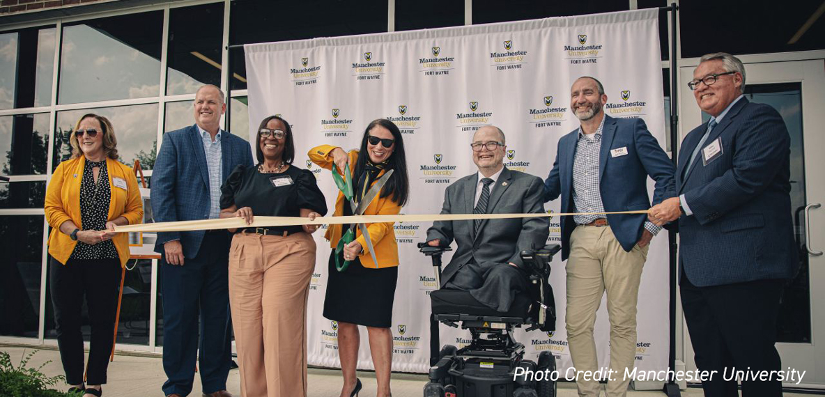 The ribbon is cut for Manchester University's Fort Wayne location expansion